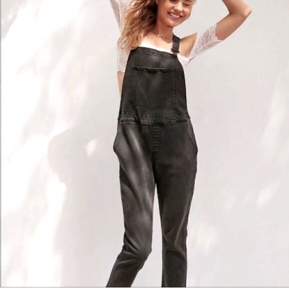 Urban Outfitters BDG Black Stretch Denim Overalls - Picture 15 of 15